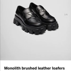 Prada Monolith loafers